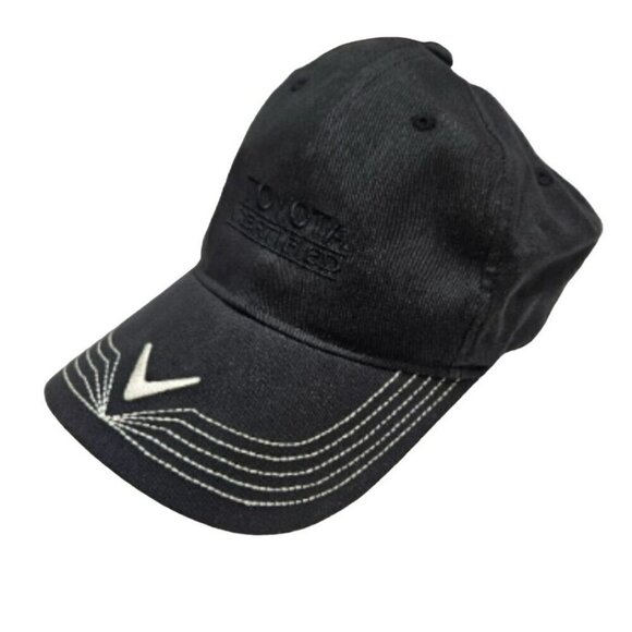 Callaway Golf X-Series Toyota Certified Baseball Cap Black & White Adjustable OS - Picture 2 of 11